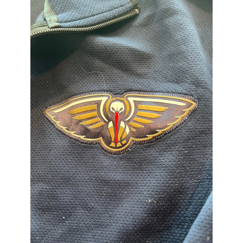 Nike Men's New Orleans Pelicans Dri FIT Full Zip Jacket XXL Navy Blue - Picture 7 of 14